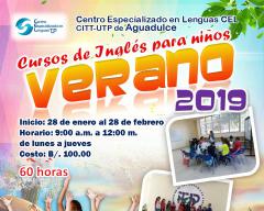Cursos de Inglés para niños 2019 en el CITT-Aguadulce